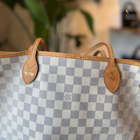LOUIS VUITTON Damier Azur Neverfull MM - Picture 6 of 16